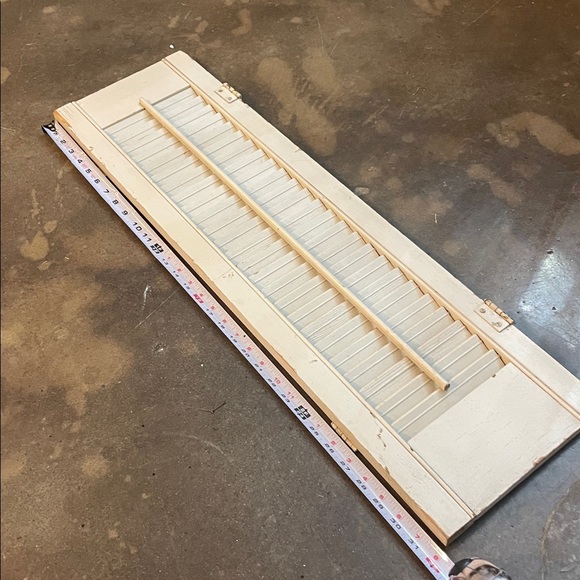 Vintage Cream Wooden Shutters - Picture 7 of 11